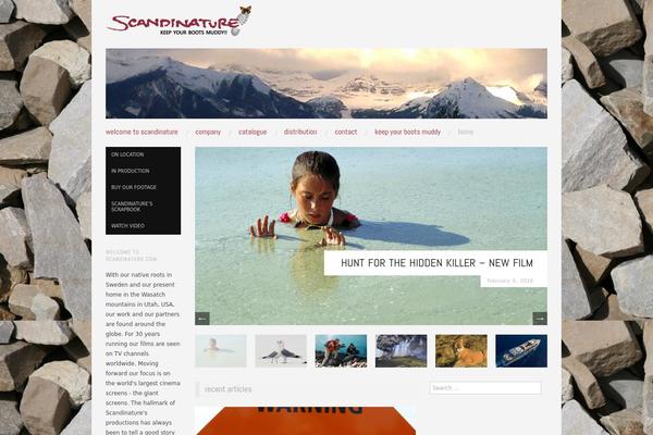 Oxygen theme site design template sample