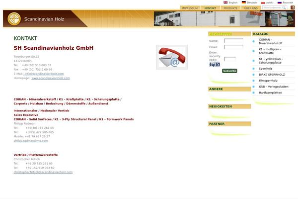 WordPress website example screenshot