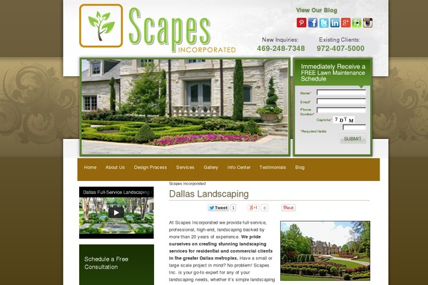 scapes theme websites examples