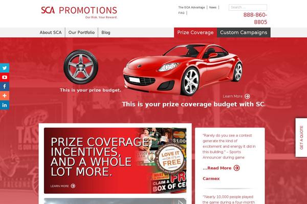 scapromotions.com site used Sca-wordpress-theme