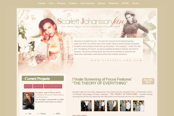 scarlett-fan.com site used Seven Blog