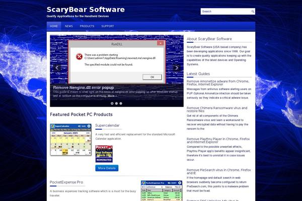 scarybearsoftware.com site used Fbmarketing