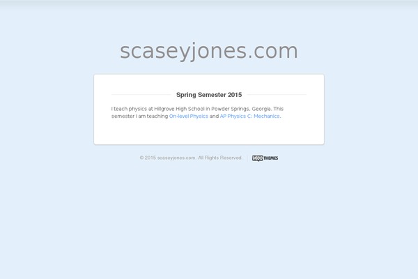 scaseyjones.com site used Placeholder