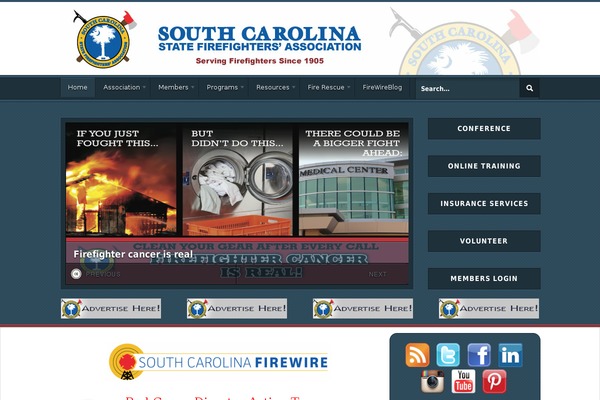 scfirefighters.org site used Empire