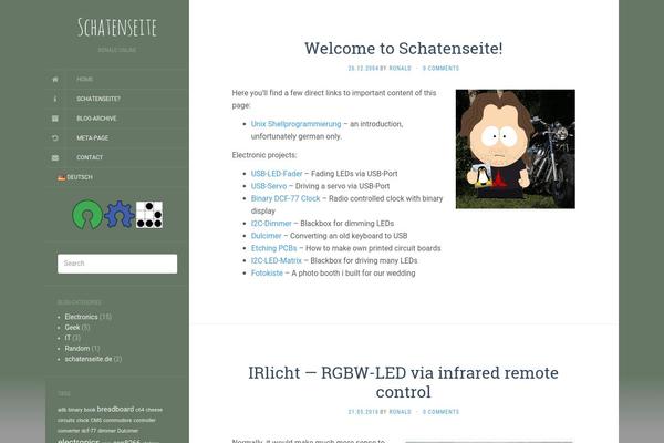 Flat-child theme site design template sample