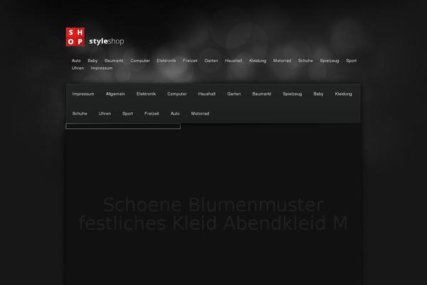 Styleshop theme site design template sample