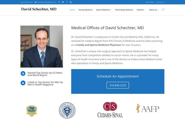 Divi theme site design template sample