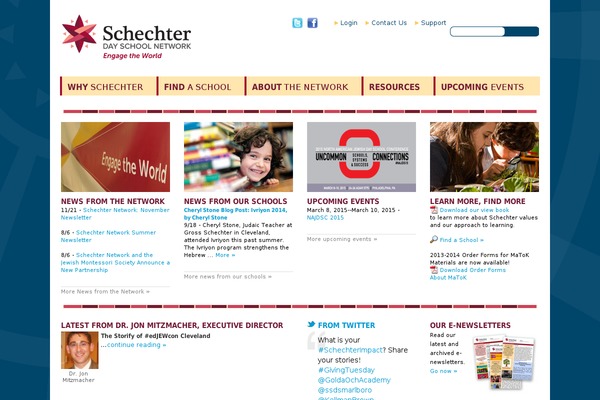schechternetwork.org site used Schechtertheme