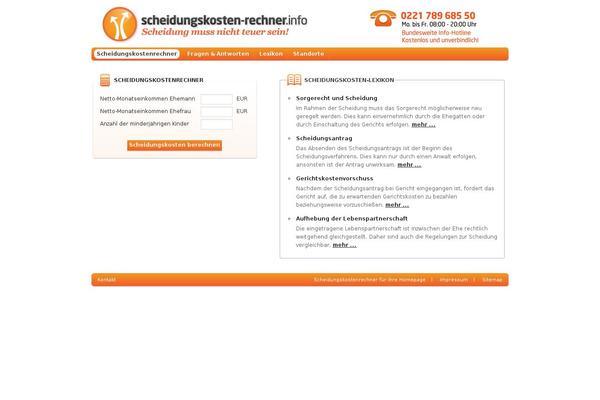 scheidungskosten-rechner.info site used Scheidungskosten-rechner