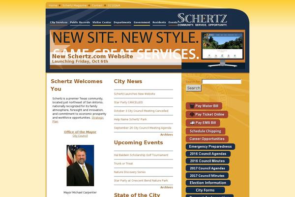 schertz.com site used Schertz