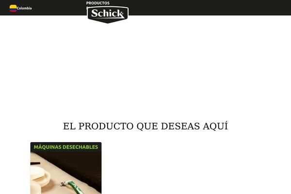 schick.com.co site used Schick
