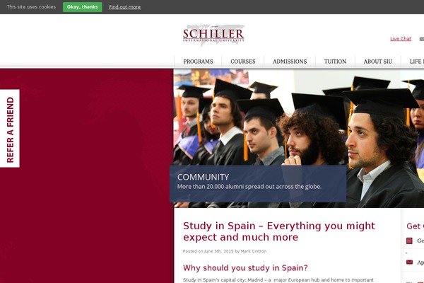 schillermadrid.edu site used Schiller
