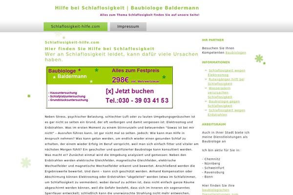 schlaflosigkeit-hilfe.com site used Baubiologe