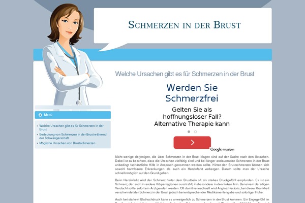schmerzeninderbrust.com site used Nurse_wp_theme