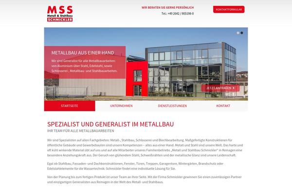 schmickler-metallbau.de site used Wordpress_basic