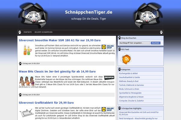 Tiger theme site design template sample