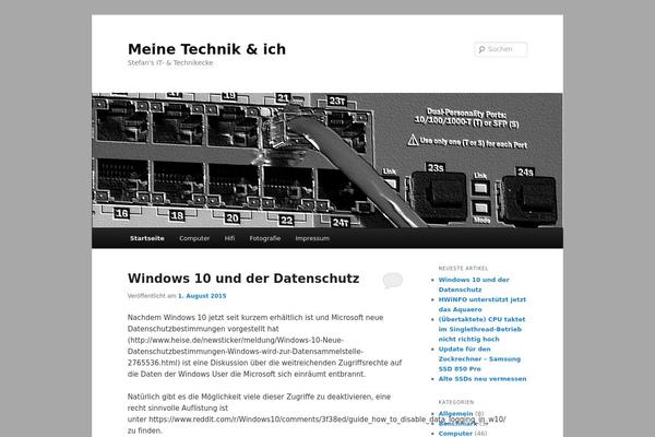 WordPress website example screenshot