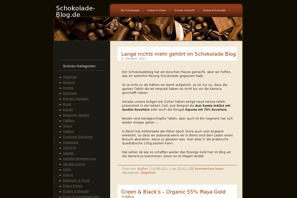 schokolade-blog.de site used Theme538