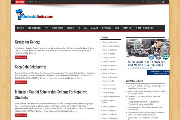 scholarshipnotice.com site used Sch