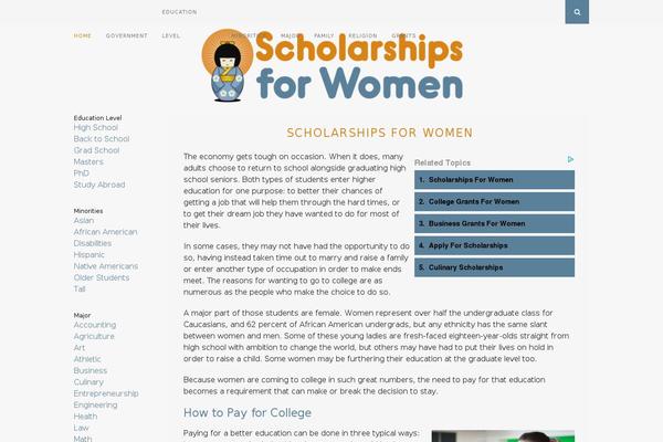 scholarshipsforwomen.net site used Florence-child