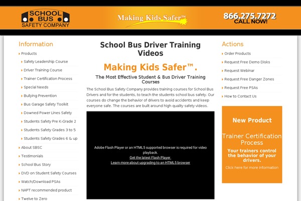 schoolbussafetyco.com site used Schoolbussafetyco
