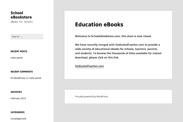 Twenty Fifteen theme site design template sample