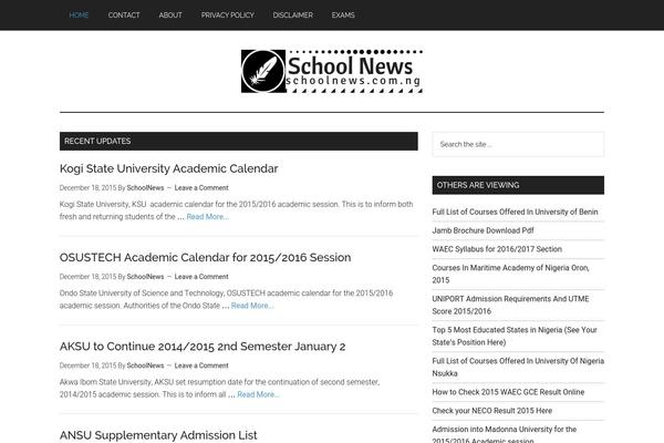 schoolnews.com.ng site used Schoolnews