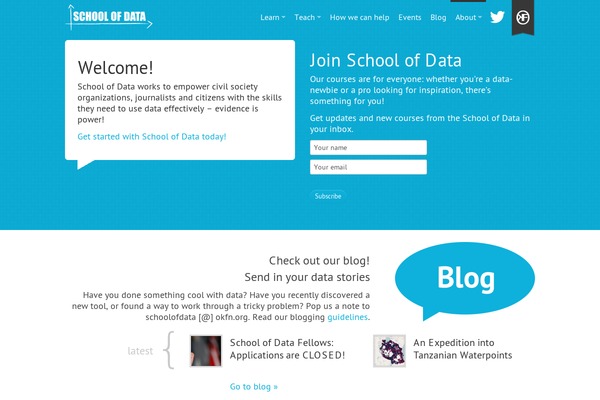 schoolofdata.org site used Wordpress-theme-okfn-fresh