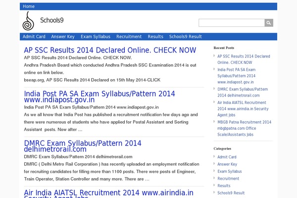 schools9result.in site used Nichewp3