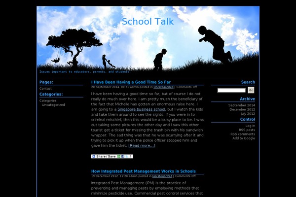 schoolsanitation.org site used Contrast-clouds