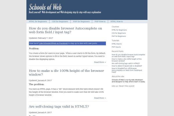 schoolsofweb.com site used Education Soul