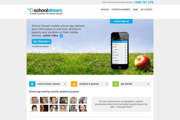 schoolstream theme websites examples