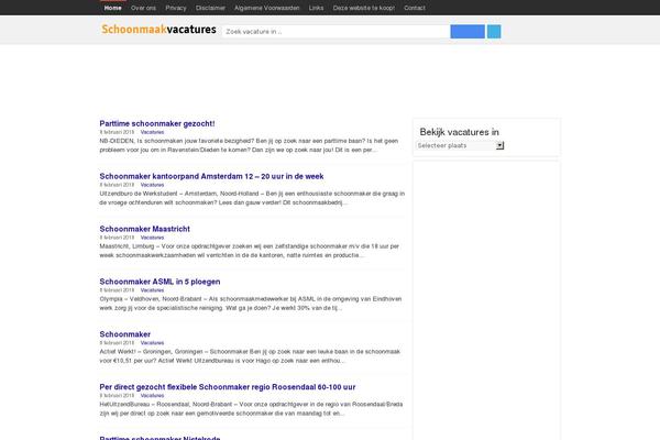 schoonmaakvacatures.org site used Google-resposief