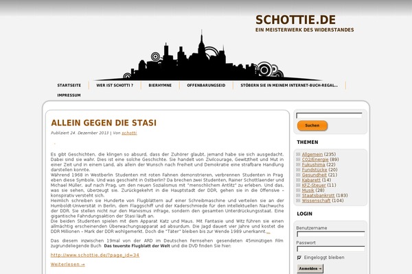 WordPress website example screenshot