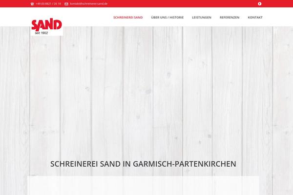 schreinerei-sand.de site used Schreinerei-sand