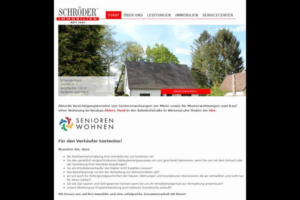 Schroeder theme site design template sample
