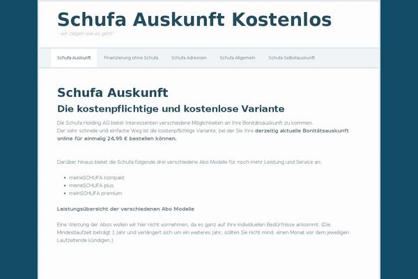 schufaauskunftkostenlos.de site used Focus Pro