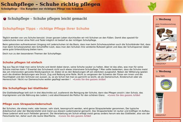 schuh-pflege.com site used Schuhpflege2015