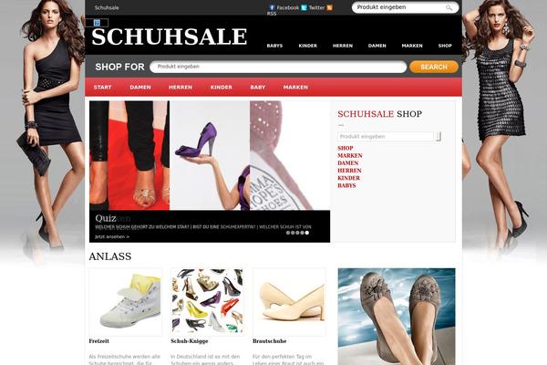 shoes WordPress theme, websites list used shoes theme shoes theme websites examples