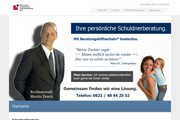 schuldnerberatung-dosch.de site used Aquilo