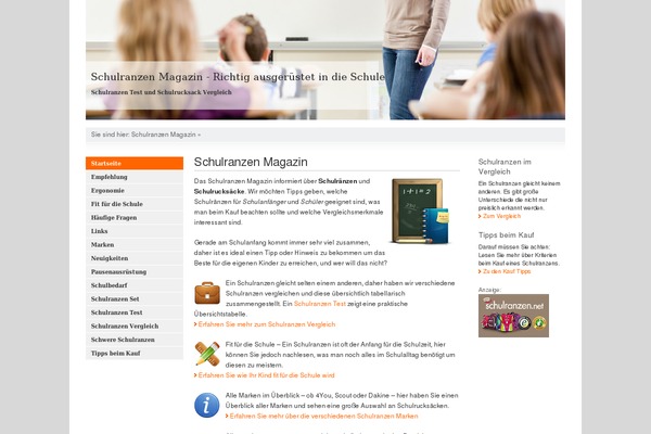 schulranze theme websites examples