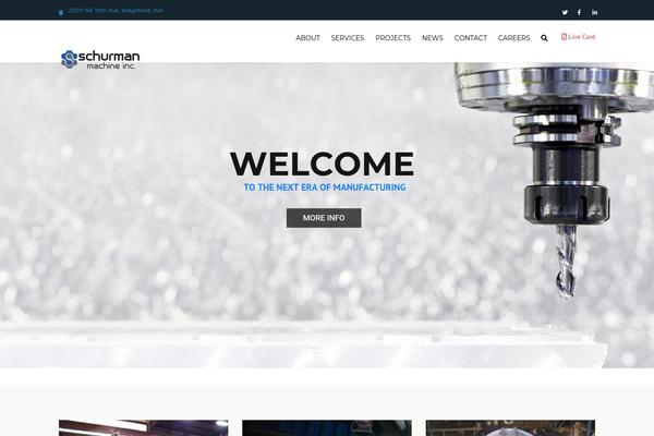 Industrial theme site design template sample