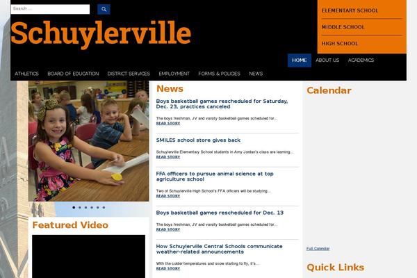 schuylervilleschools.org site used Twenty Sixteen