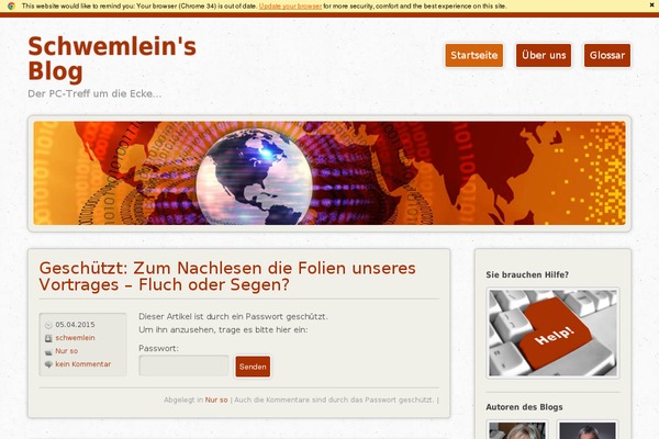 schwemleins-blog.de site used Schwemlein
