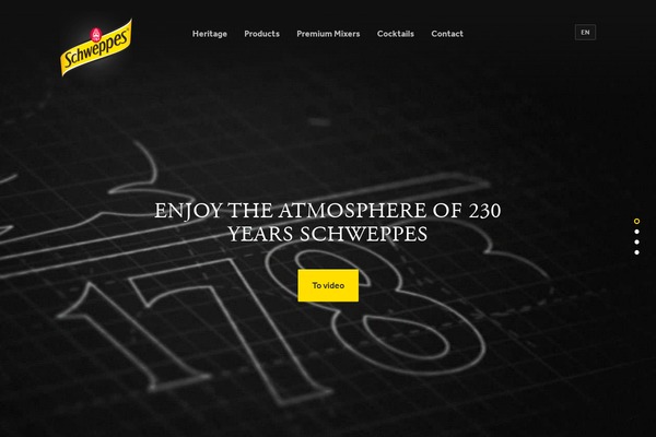 schweppes.eu site used Schweppes