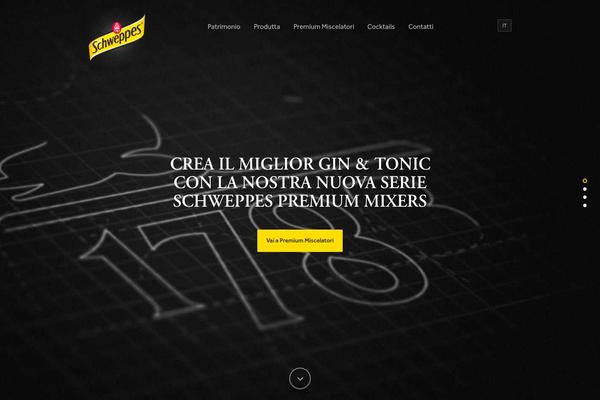 schweppes.it site used Schweppes