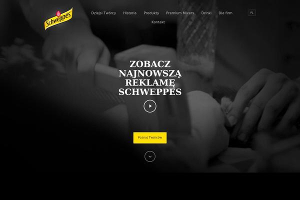 schweppes.pl site used Schweppes