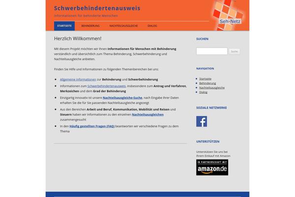 schwerbehindertenausweis.de site used Sehnetz2