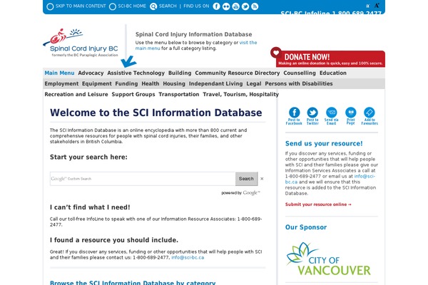 sci-bc-database.ca site used Sci