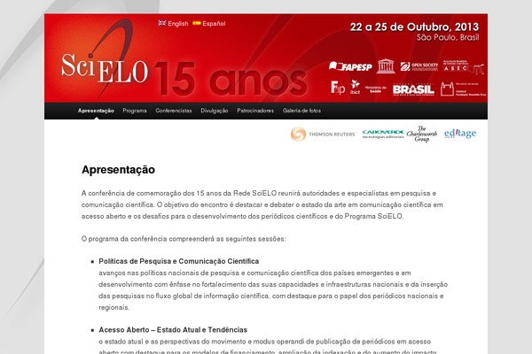 scielo15.org site used Eventos_scielo